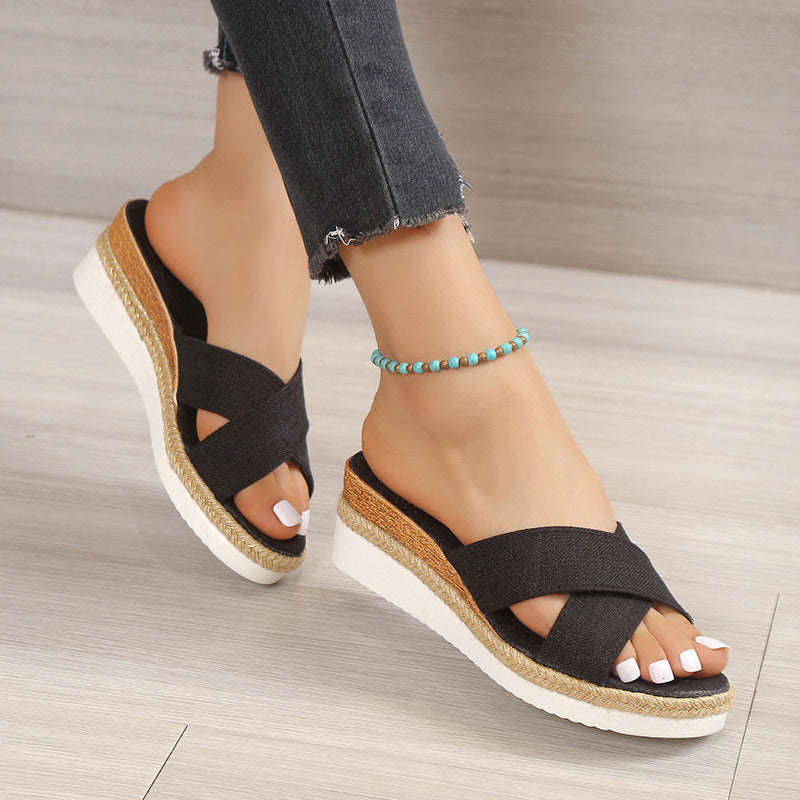 Chaussons compensés - LOLIBELLE
