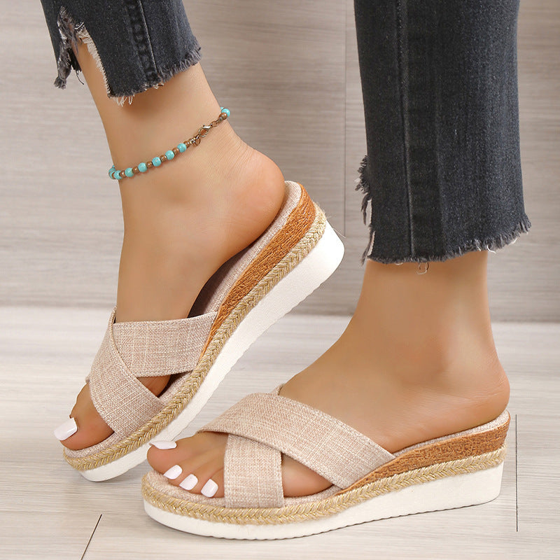 Chaussons compensés - LOLIBELLE