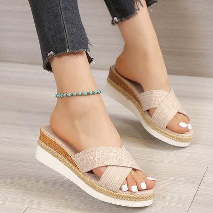 Chaussons compensés - LOLIBELLE