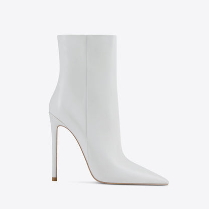 European And American Pointed-toe Stiletto Ankle Boots - LOLIBELLE