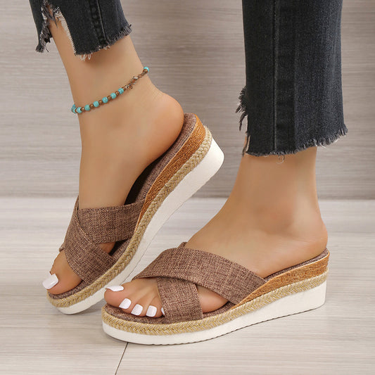 Chaussons compensés - LOLIBELLE