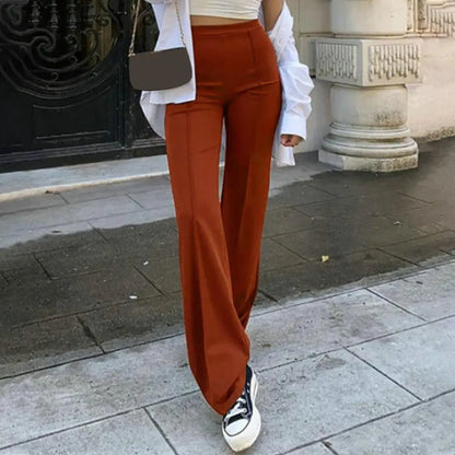 Pantalon Évasé Décontracté Femme - LOLIBELLE
