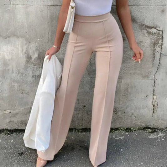 Pantalon Évasé Décontracté Femme - LOLIBELLE