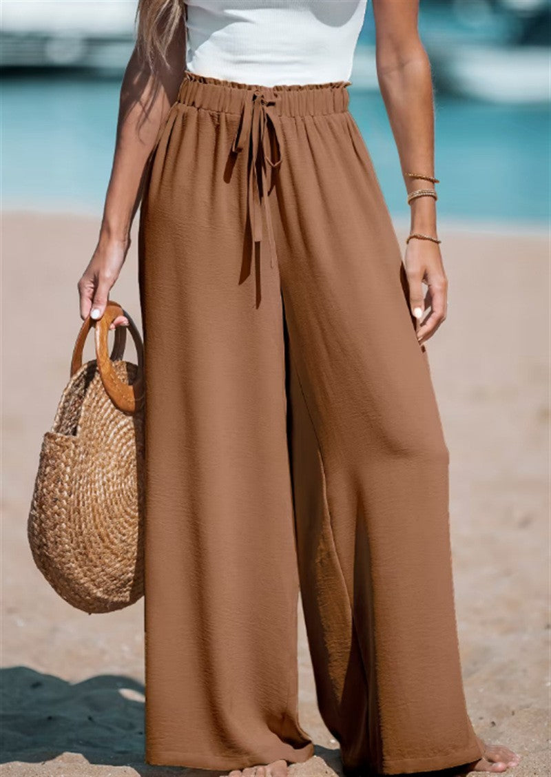 Pantalon Large Femme en Ice Silk - LOLIBELLE